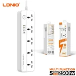 Cart 6 LDNIO SC5415 5 Outlets Power Extension Cord 2500W 3 USB + 1 PD@ido.lk
