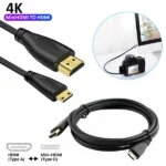 Cart 12 MIni HDMI to HDMI Cable 1.5M Gold Plated Cable@ido.lk