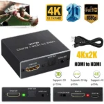 HDMI to HDMI Audio Extractor Converter – 4K Supported with Optical SPDIF & 3.5mm Aux Best Price in Sri Lanka From Dealhub.lk