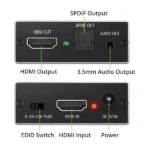 HDMI to HDMI Audio Extractor Converter – 4K Supported with Optical SPDIF & 3.5mm Aux Best Price in Sri Lanka From Dealhub.lk