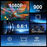 Magcubic HY450 Ultra Short Throw Projector – Native 1080P 900 ANSI Best Price in Sri Lanka From Dealhub.lk