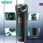 VGR V-316 5-in-1 Wet & Dry Rotary Head Shaver – 90 Mins Runtime & LED Display Best Price in Sri Lanka From Dealhub.lk
