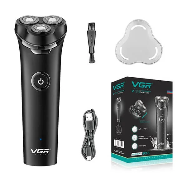 VGR V-316 5-in-1 Wet & Dry Rotary Head Shaver – 90 Mins Runtime & LED Display Best Price in Sri Lanka From Dealhub.lk