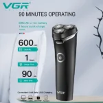 VGR V-316 5-in-1 Wet & Dry Rotary Head Shaver – 90 Mins Runtime & LED Display Best Price in Sri Lanka From Dealhub.lk