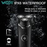 VGR V-316 5-in-1 Wet & Dry Rotary Head Shaver – 90 Mins Runtime & LED Display Best Price in Sri Lanka From Dealhub.lk