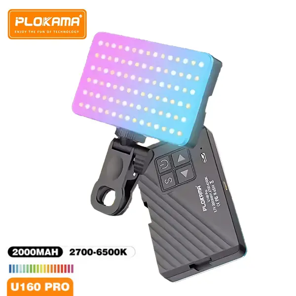 Plokama U160 Pro Rechargeable RGB LED Light@ido.lk