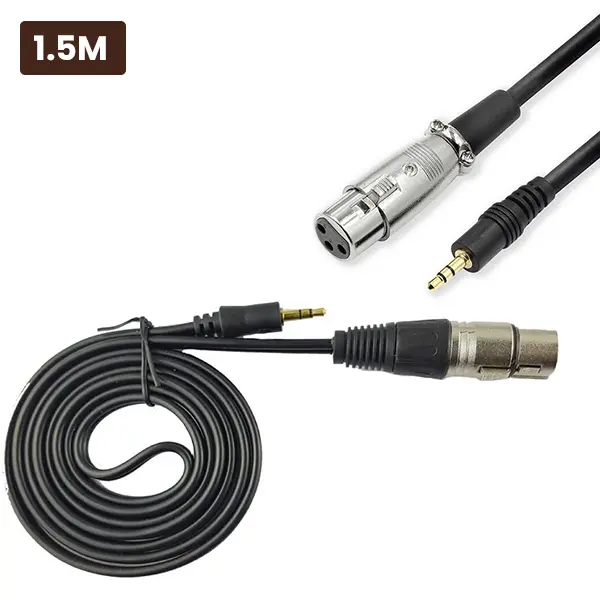 3.5mm to XLR Female Stereo Cable Headphone Jack Cable 1.5M Best Price in Sri Lanka From Dealhub.lk