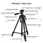 3366 Portable Tripod Stand for Phone/DSLR Camera Best Price in Sri Lanka From Dealhub.lk