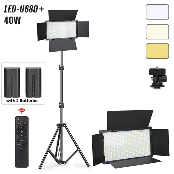 40W Portable LED Panel Photography Light LED-680 Pro Best Price in Sri Lanka From Dealhub.lk