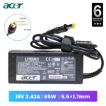 Acer Laptop Charger Power Adapter 19V 3.42A 65W Best Price in Sri Lanka From Dealhub.lk