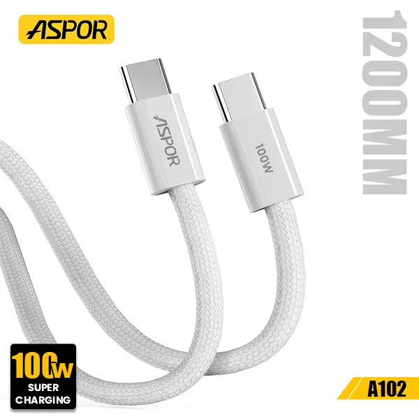 Aspor A012 100W USB C to C Cable Best Price in Sri Lanka From Dealhub.lk