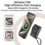 Aspor A313 10000mAh Magnetic Wireless Power Bank (22.5W Fast Charge) Best Price in Sri Lanka From Dealhub.lk