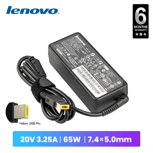 Lenovo Laptop Charger Power Adapter 20V 3.25A 65W Best Price in Sri Lanka From Dealhub.lk