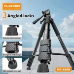 PLOKAMA PK-9999 2.1M Camera Tripod with Mobile Phone Holder Best Price in Sri Lanka From Dealhub.lk
