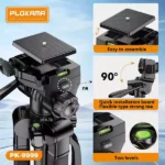 PLOKAMA PK-9999 2.1M Camera Tripod with Mobile Phone Holder Best Price in Sri Lanka From Dealhub.lk