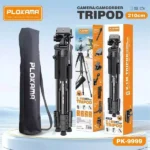 PLOKAMA PK-9999 2.1M Camera Tripod with Mobile Phone Holder Best Price in Sri Lanka From Dealhub.lk