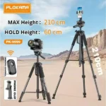 PLOKAMA PK-9999 2.1M Camera Tripod with Mobile Phone Holder Best Price in Sri Lanka From Dealhub.lk