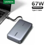 UGREEN 20000mAh 67W Power Bank with Built in Type C Cable PB550 – 55996 Best Price in Sri Lanka From Dealhub.lk