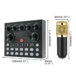 V8S Live Sound Card with BM800 Condenser Mic Best Price in Sri Lanka From Dealhub.lk