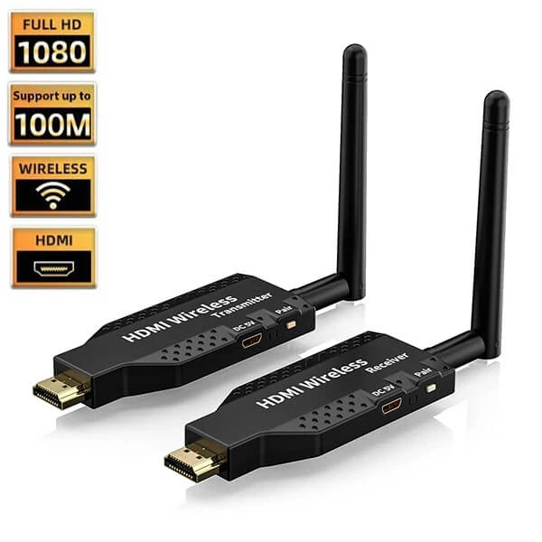 100M HDMI Wireless Extender Transmitter and Receiver Best Price in Sri Lanka From Dealhub.lk
