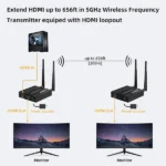 200M Wireless HDMI Extender Transmitter and Receiver Best Price in Sri Lanka From Dealhub.lk