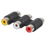 3 RCA AV Connector Female to Female RCA Jointer Best Price in Sri Lanka From Dealhub.lk