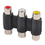 3 RCA AV Connector Female to Female RCA Jointer Best Price in Sri Lanka From Dealhub.lk