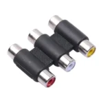 3 RCA AV Connector Female to Female RCA Jointer Best Price in Sri Lanka From Dealhub.lk