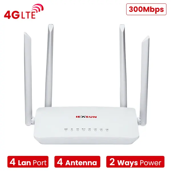 4G WiFi Router with 4 Antenna IEASUN CPE 300Mbps Best Price in Sri Lanka From Dealhub.lk