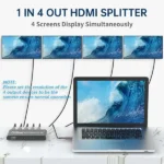 4K HDMI Splitter 4 Port 1 in 4 out Best Price in Sri Lanka From Dealhub.lk