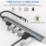 7 Ports USB C Hub USB C to USB 3.0 Hub Best Price in Sri Lanka From Dealhub.lk