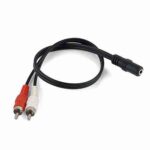3.5mm Aux Female To 2 RCA Male Jack Adapters Audio Y Cable Splitter Best Price in Sri Lanka From Dealhub.lk