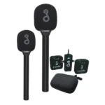Candc Dual MIC Wireless Interview Microphone 2 Transmitters + 1 Receiver Best Price in Sri Lanka From Dealhub.lk