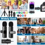 K15 3 in 1 Dual Wireless Microphone Best Price in Sri Lanka From Dealhub.lk