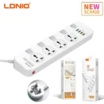LDNIO 4 AC Outlets Universal Power Extension Cord SC4408 Best Price in Sri Lanka From Dealhub.lk