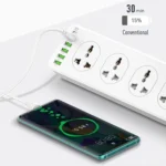 LDNIO Power Extension 10 Socket TYPE-C PD QC3.0 6 USB PORTS Best Price in Sri Lanka From Dealhub.lk