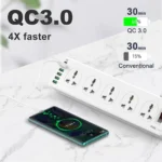 LDNIO Power Extension 10 Socket TYPE-C PD QC3.0 6 USB PORTS Best Price in Sri Lanka From Dealhub.lk