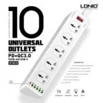 LDNIO Power Extension 10 Socket TYPE-C PD QC3.0 6 USB PORTS Best Price in Sri Lanka From Dealhub.lk