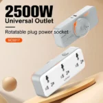LDNIO SC3317 3 AC Outlets Portable Power Socket 2500W Best Price in Sri Lanka From Dealhub.lk