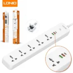 LDNIO SC5415 5 Outlets Power Extension Cord 2500W 3 USB + 1 PD Best Price in Sri Lanka From Dealhub.lk