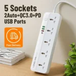 LDNIO SC5415 5 Outlets Power Extension Cord 2500W 3 USB + 1 PD Best Price in Sri Lanka From Dealhub.lk