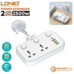 LDNIO 4 AC Outlets Universal Power Extension Cord SC4408 Best Price in Sri Lanka From Dealhub.lk