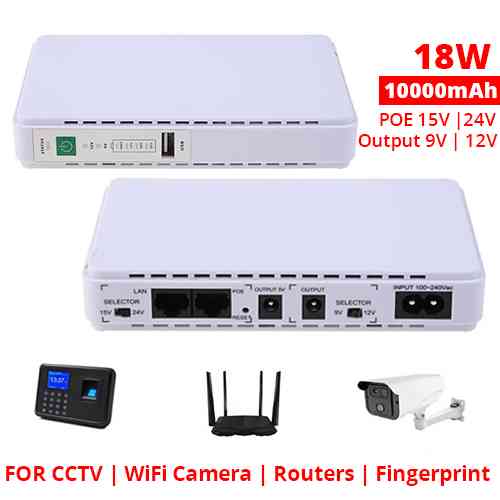 Mini UPS Battery Backup 10000mAh Uninterruptible Power Supply Best Price in Sri Lanka From Dealhub.lk