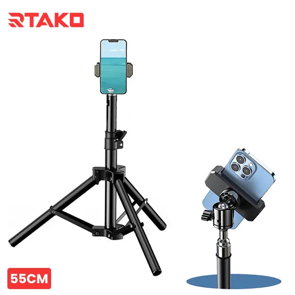 Mobile Tripod Stand with Phone Holder RTAKO ZJ-ZB01 21.5in Best Price in Sri Lanka From Dealhub.lk