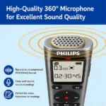 Philips VoiceTracer Audio Recorder DVT1170 with 360° Microphone (8GB) Best Price in Sri Lanka From Dealhub.lk