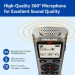 Philips VoiceTracer Audio Recorder DVT1170 with 360° Microphone (8GB) Best Price in Sri Lanka From Dealhub.lk