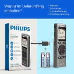 Philips VoiceTracer Audio Recorder DVT1170 with 360° Microphone (8GB) Best Price in Sri Lanka From Dealhub.lk