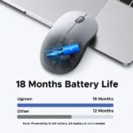 UGREEN 55146 Dual Mode Wireless Mouse (Bluetooth 5.0 + 2.4GHz, M331) Best Price in Sri Lanka From Dealhub.lk