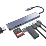 USB C to 7 in 1 Multifunction Hub with HDMI & 100W PD Charging (High-Speed USB 3.0, SD/TF Card Reader Multiport Adapter) Best Price in Sri Lanka From Dealhub.lk