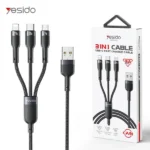 Yesido 3A 3 in 1 Cable USB to C, Lighting, and Micro CA91 Best Price in Sri Lanka From Dealhub.lk